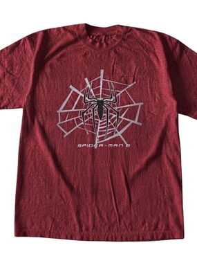 Gildan Red Spider-Man Web Graphic Tee